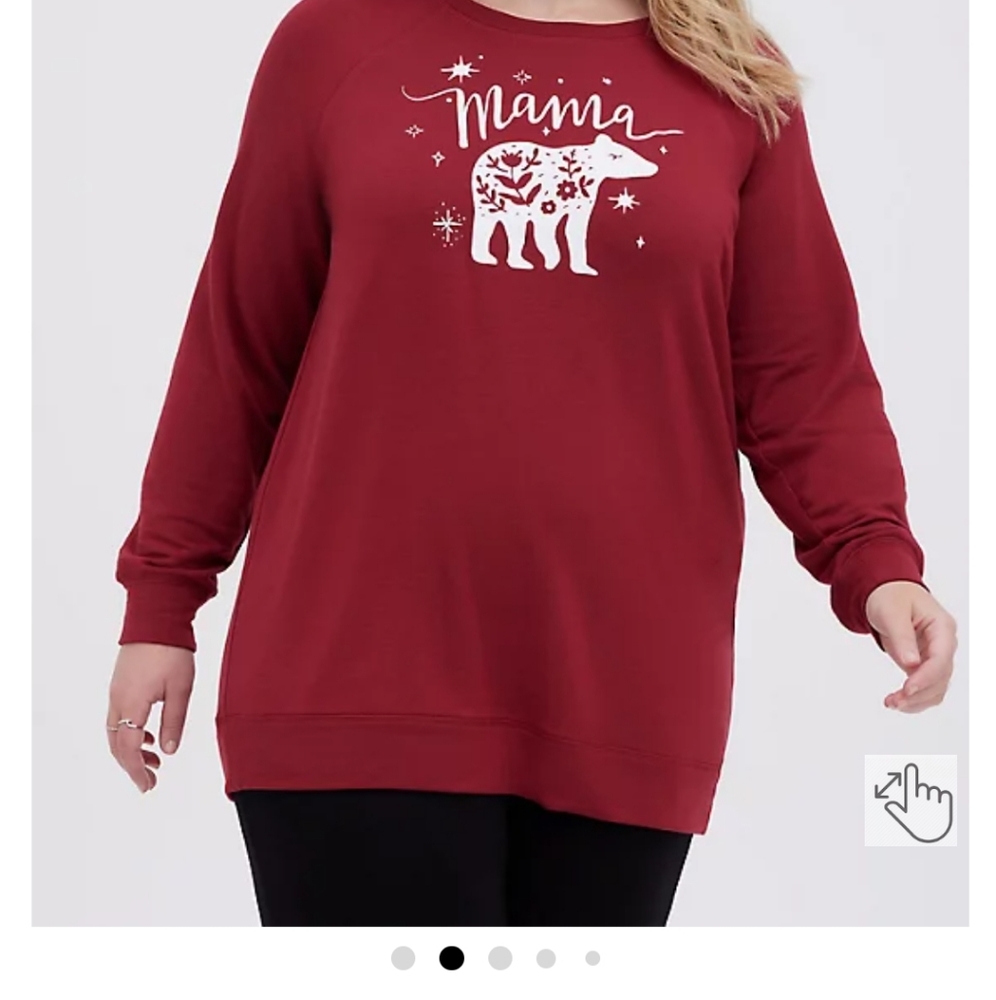 Torrid sz 3 Mama Bear sweatshirt tunic